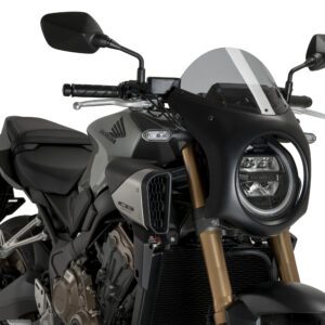 PUIG RETRO SEMI FAIRING BLACK HOUSING
